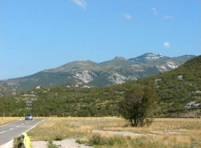 Ansicht von der Autobahn bei Rijeka